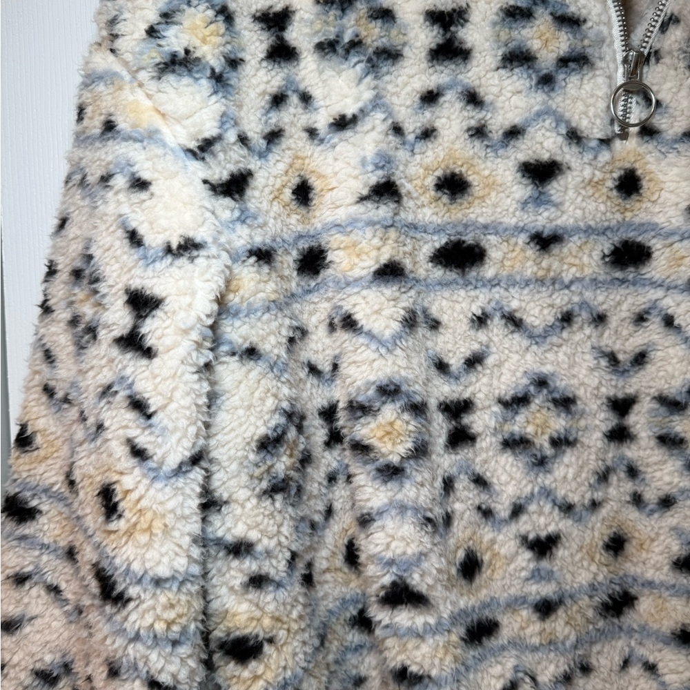 Love Tree Patterned Fleece Jacket - image 5